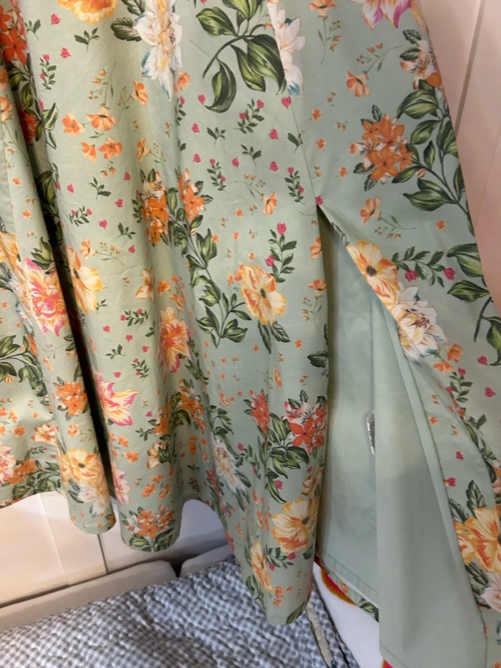 House of CB Sabrina Light Jade Floral Print Bustier Sundress - Picture 5 of 10